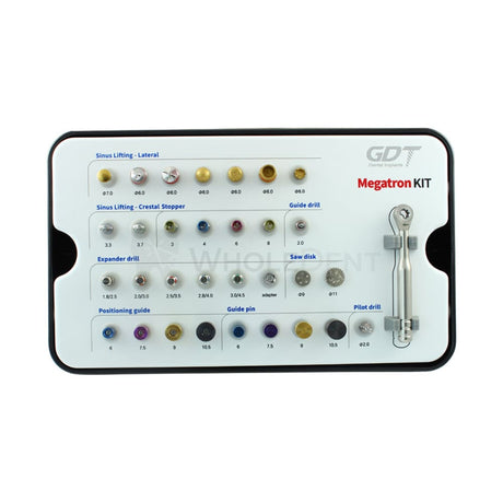  Gdt Implants Lateral & Crestal Sinus Lifting Megatron Kit Surgical 