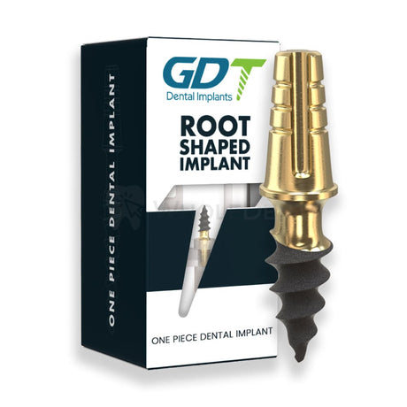  Gdt Root Shaped Short Neck One Piece Implant Dental 