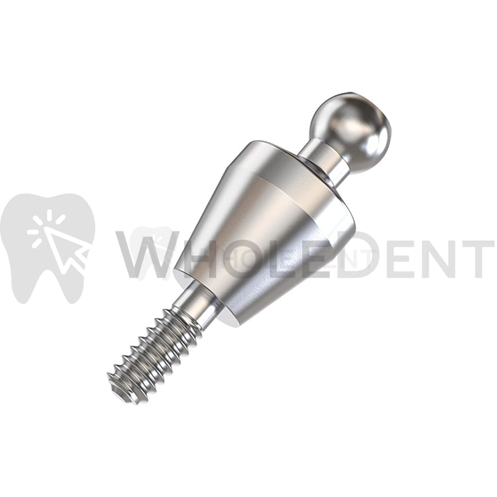 WholeDent NP Conical Click Attachment Abutment With Silicone Cap - Dental Implant (Various Lengths)