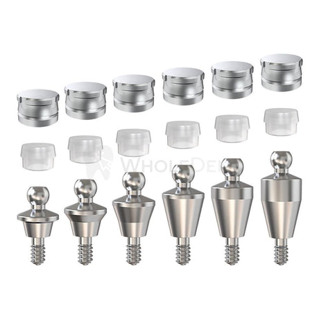  Gdt Straight Ball Attachment Standard Set Conical Rp Attachments 