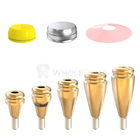  GDT Straight Click Attachment Extra Soft Silicone Set Conical NP-Click Attachment-WholeDent.com 