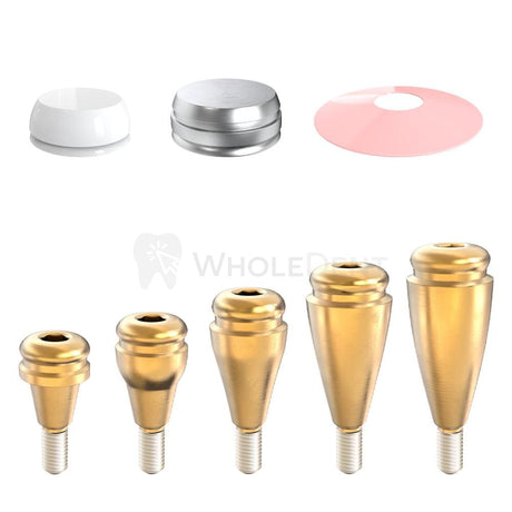 GDT Straight Click Attachment Standard Silicone Set Conical NP-Click Attachment-WholeDent.com