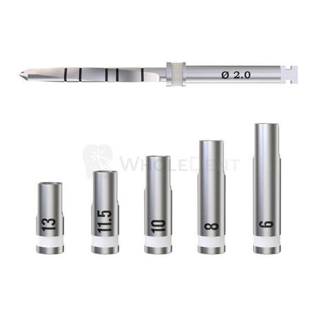  Gdt Straight Drill With Stoppers Set Ø2.0Mm 