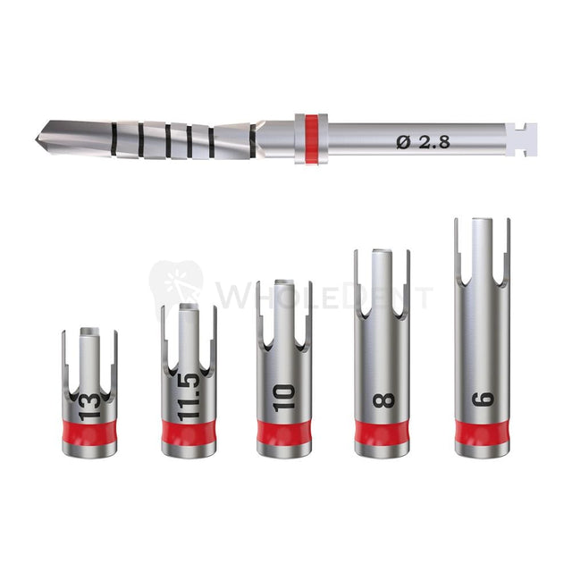 Gdt Straight Drill With Stoppers Set Ø2.8Mm
