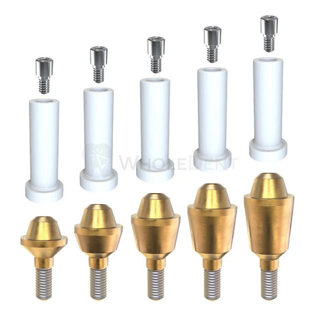  GDT Straight Multi Unit Abutment + Plastic Sleeve Set-Straight Multi Unit-WholeDent.com 