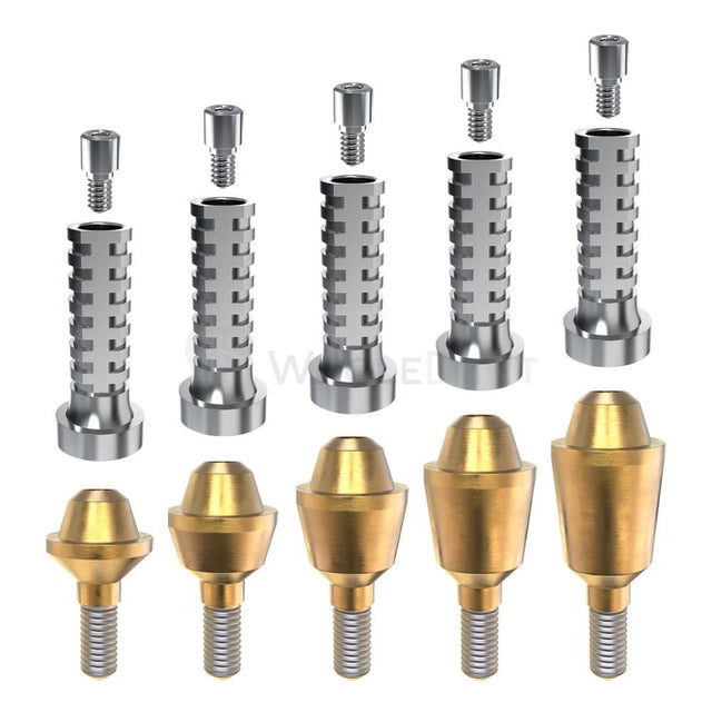 GDT Straight Multi Unit Abutment + Titanium Sleeve Set-Straight Multi Unit-WholeDent.com