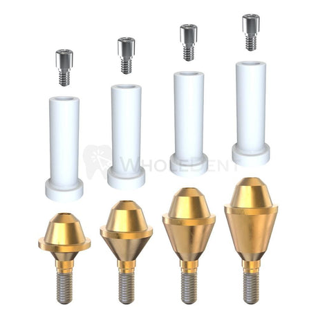  GDT Straight Titanium Multi Unit Plastic Sleeve Set Slim Platform-Straight Multi Unit-WholeDent.com 