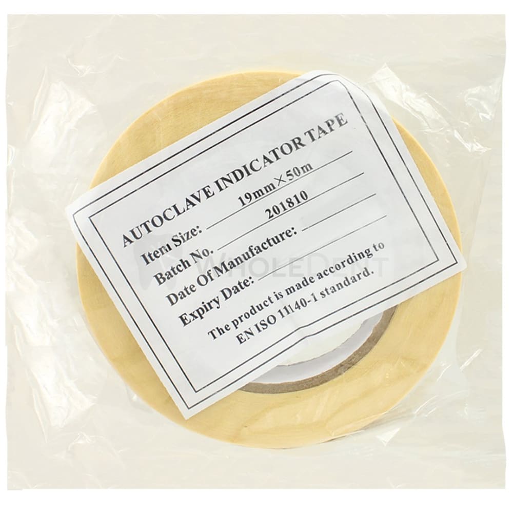 GDT Supplies Autoclave Indicator Tape 19mmx50m-Infection Control Products-WholeDent.com