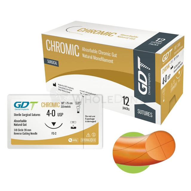 GDT Surgical Monofilament Chromic Gut Suture-Surgical Suture-WholeDent.com