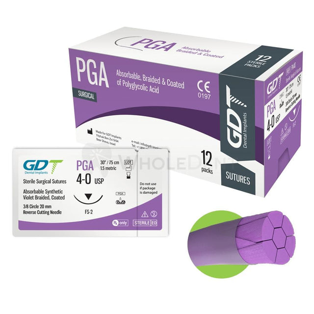 GDT Surgical Polyglycolic Acid (PGA) Suture-Surgical Suture-WholeDent.com