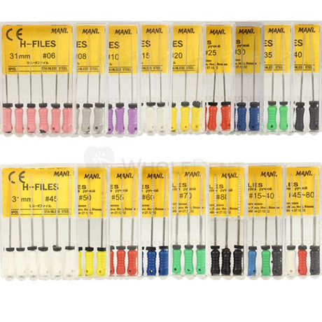  Mani H Files, Root Canal Hand Files 31mm-Hand Files-WholeDent.com 