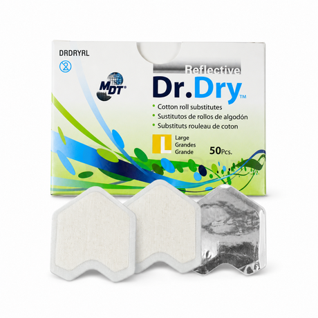  MDT Dr.Dry Cotton Roll Substitute Reflective Pads - 50pcs - Dr.Dry 