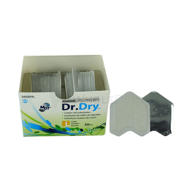 Mdt Dr.dry Cotton Roll Substitute Reflective Pads - 50Pcs Drydent