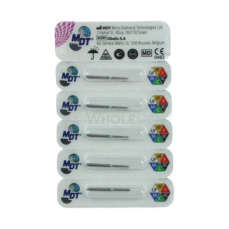  Mdt Flat End Cylinder 111 Fg Diamond Burs 