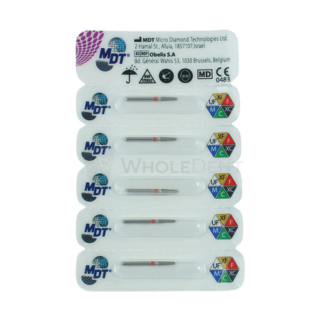  Mdt Round Edge Taper 545R Fg Diamond Burs 