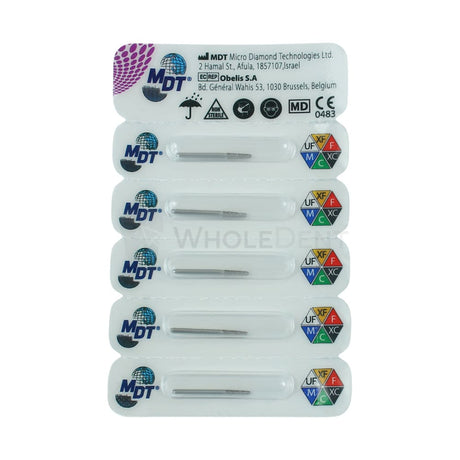  Mdt Round Edge Taper 545R Fg Diamond Burs 