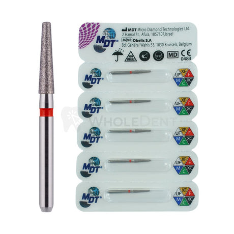  Mdt Round Edge Taper 546R Fg Diamond Burs 