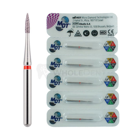  Mdt Short Flame Needle Head 540 Fg Diamond Burs 