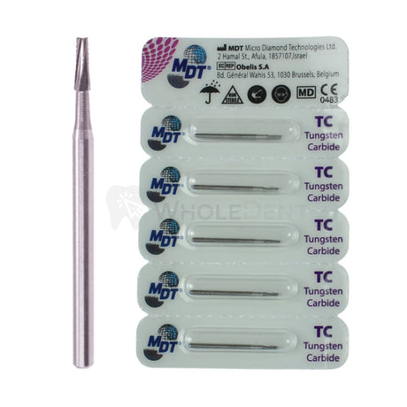  Mdt Tapered Fissure Cross Cut Fg Carbide Burs 