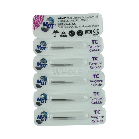  Mdt Tapered Fissure Plain Cut Fg Carbide Burs 