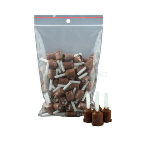  Medmix MIXPAC™ Brown Helical Mixing Tips D Outlet 1:1 Ratio 100pcs Mixing Tips 