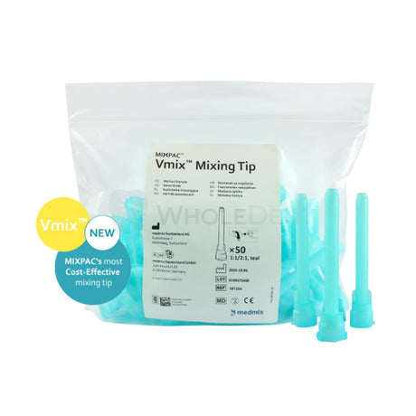  Medmix MIXPAC™ Teal Vmix™ Mixing Tips D Outlet 50pcs Mixing Tips 