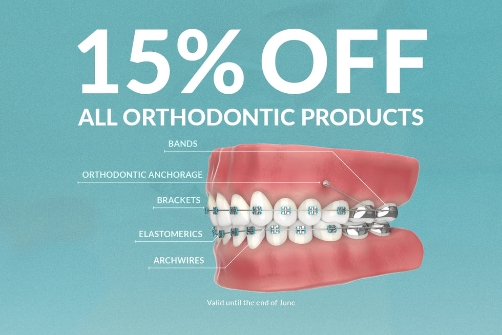  June promotion: 15% off on all orthodontic products on Wholedent  