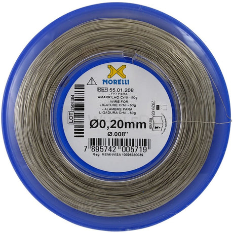 Morelli CrNi Ligature Round Wire Roll 0.20mm /.008"-Orthodontic Wire-WholeDent.com