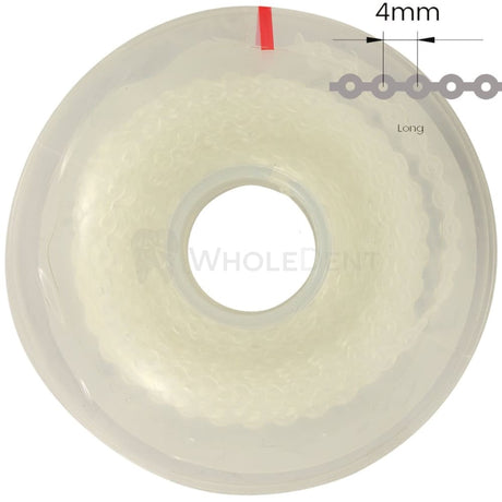  Morelli Elastic Chain Crystal Clear Long Gap 4.5m-Orthodontic Elastic-WholeDent.com 