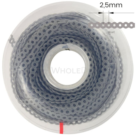  Morelli Elastic Chain Gray Short Gap 4.5m-Orthodontic Elastic-WholeDent.com 