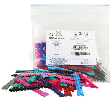  Morelli Elastic Ligature Modules Assorted Colors-Orthodontic Elastic-WholeDent.com 