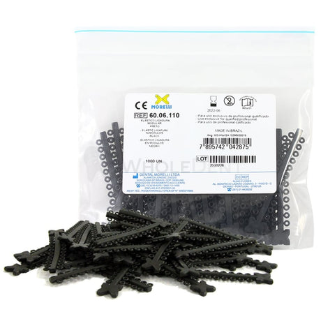  Morelli Elastic Ligature Modules Black Color-Orthodontic Elastic-WholeDent.com 