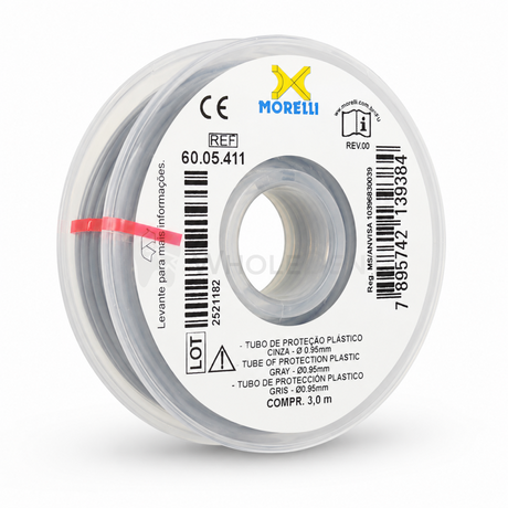  Morelli Gray Elastic Archwire Protection Tube Ø0.95MM - Orthodontic Protection Tube 
