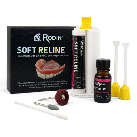  Pacdent Rodin 3D Resin - Soft Reline Kit - Denture Reline 