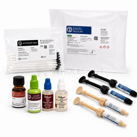  Reliance Orthodontics Excel Regular Herbst Screw Syringe Kit with Fluoride - Orthodontic Adhesive 