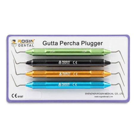  Rogin Dental Gutta Percha Plugger Double Sided - 4pcs - Plugger Condenser 