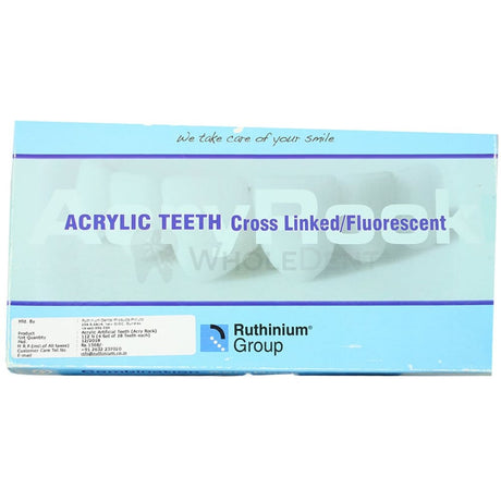 Ruthinium Artificial Acrylic Teeth Shade B2-Artificial Acrylic Teeth-WholeDent.com