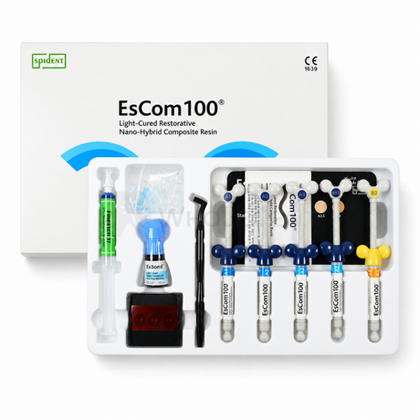  Spident EsCom100® Restorative Nanohybrid Composite Resin System Kit - Flowable Composite 