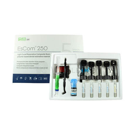  Spident Escom250® Restorative Nanohybrid Composite Resin System Kit 