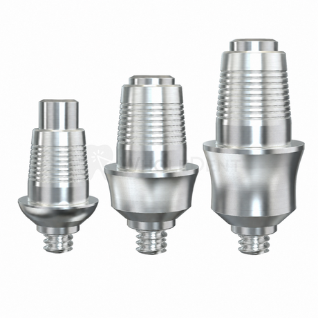  SURCAM® Dental Compatible CAD/CAM Rotational Ti-Base Standard Platform - Titanium Base 